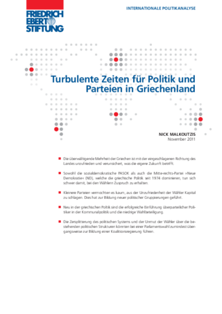 Turbulente Zeiten für Politik und Parteien in Griechenland
