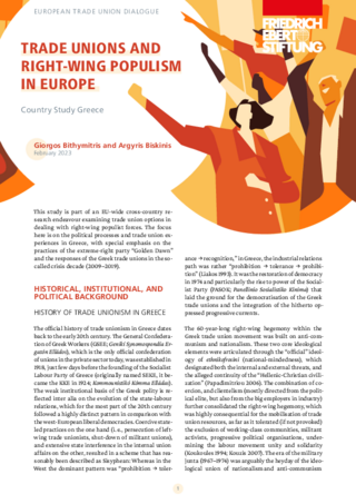 Trade unions and right-wing populism in Europe