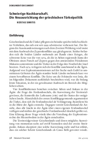 Schwierige Nachbarschaft